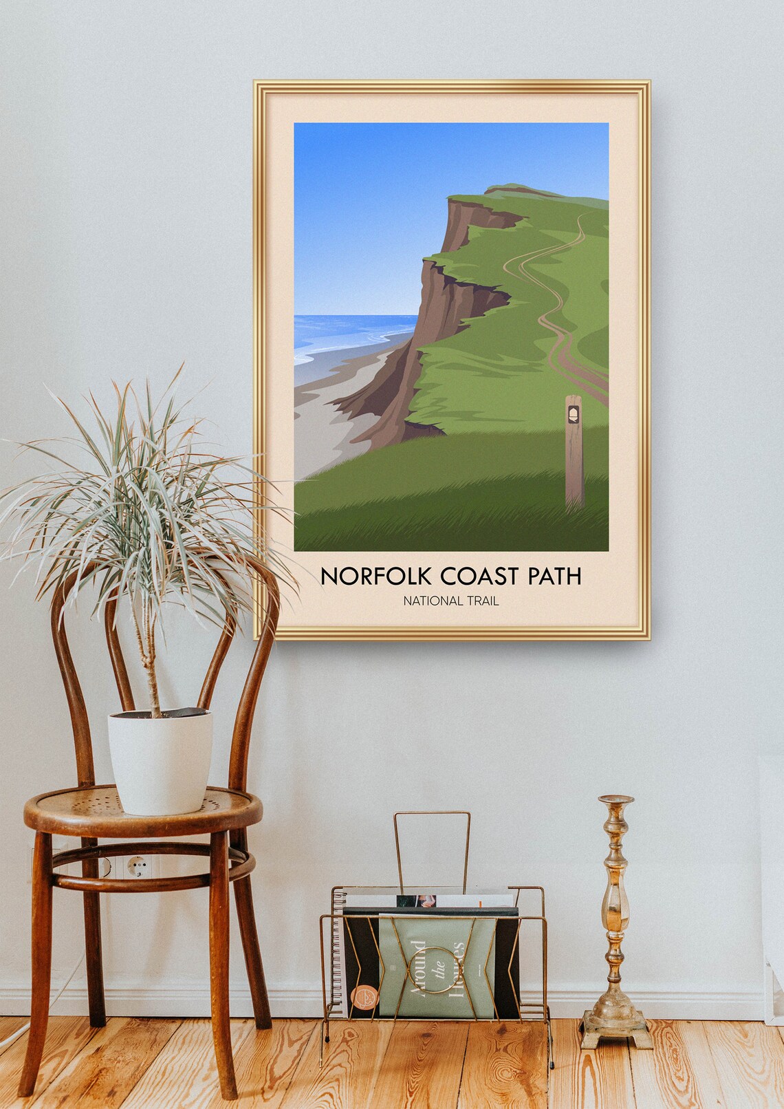 Norfolk Coast Path Travel Poster, North Norfolk Trail - Image 2