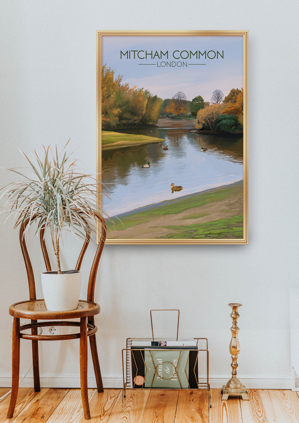 Mitcham Common Travel Poster, South London Parks - Image 2