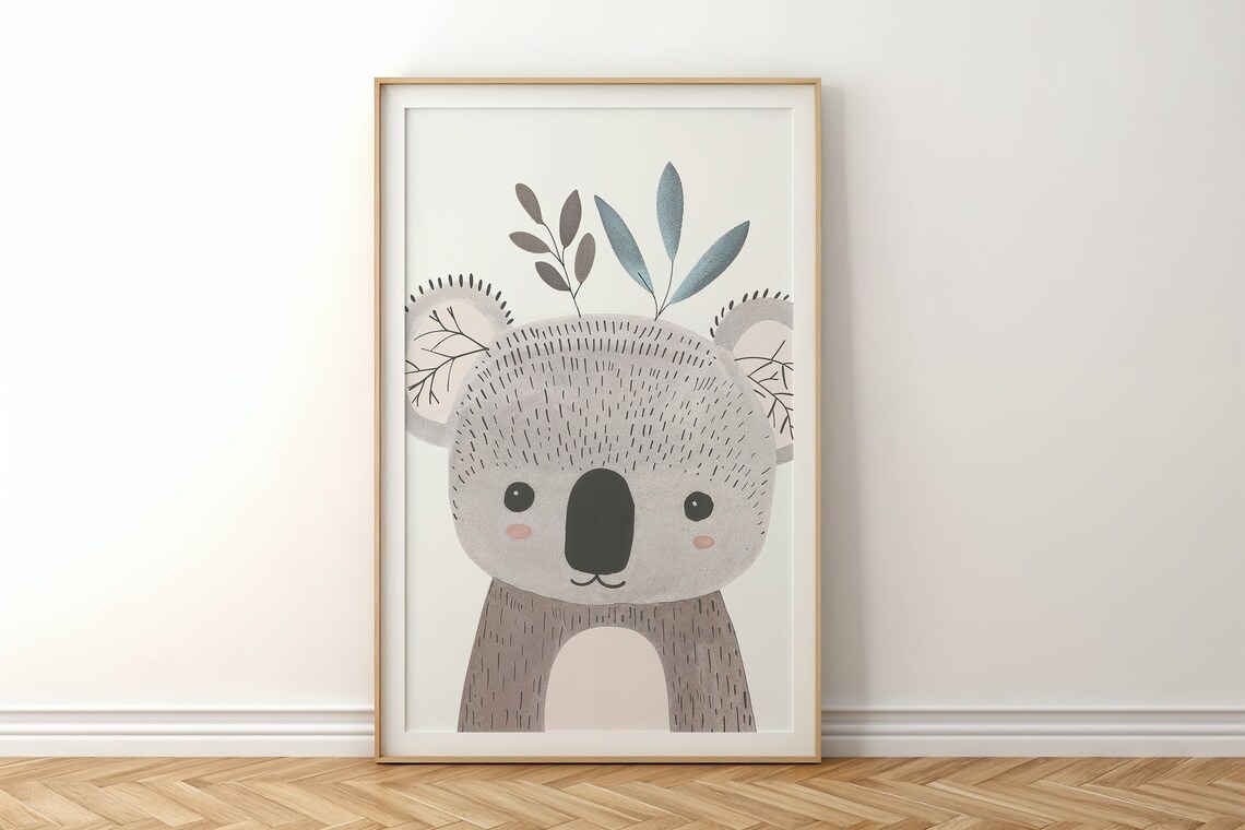 Koala Nursery Wall Art Print, Kids Room Decor - Image 5