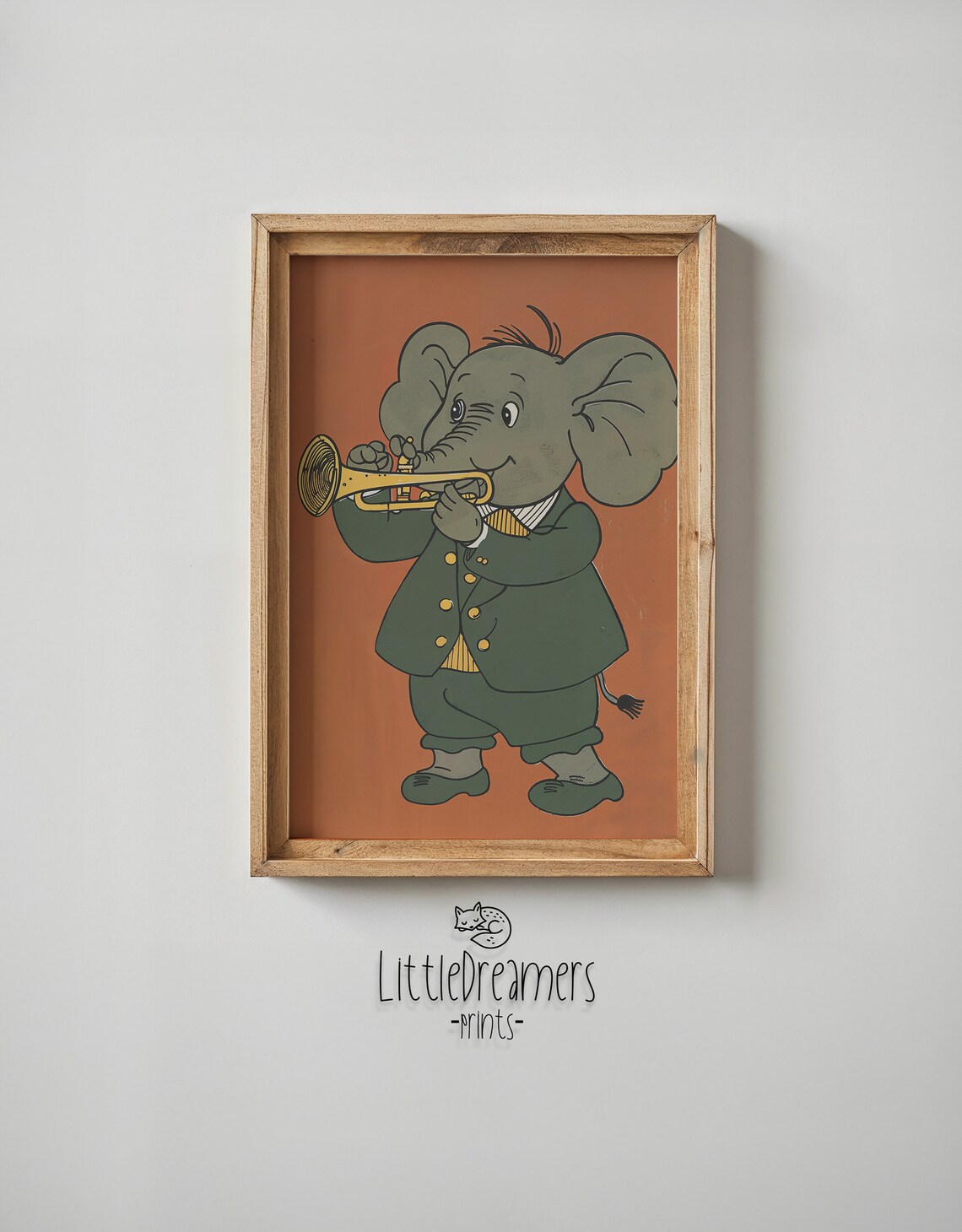 Elephant Musician Nursery Art Print, Kids Room - Image 6