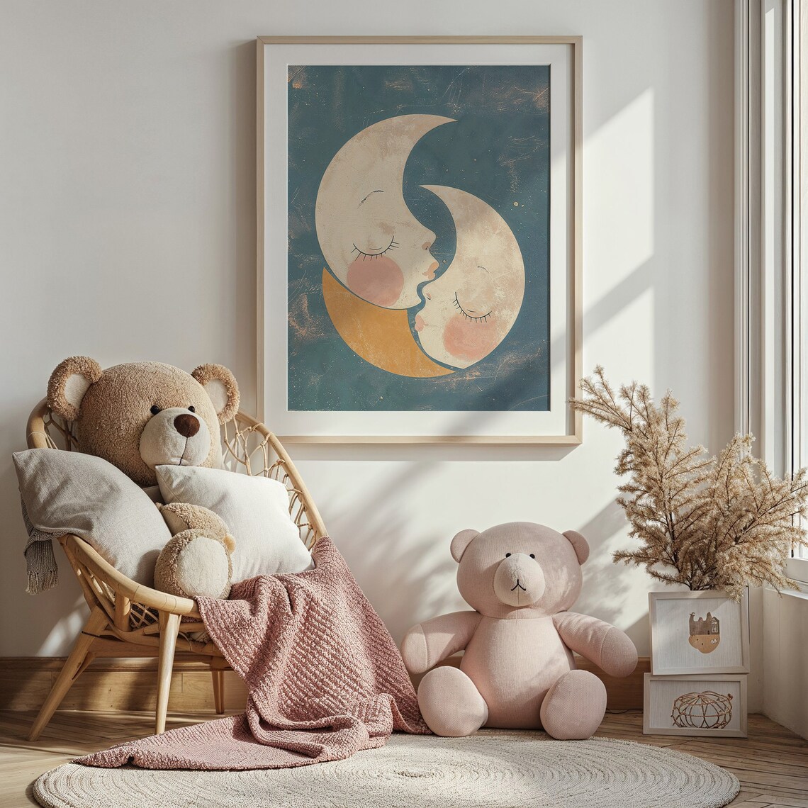 Moon And Stars Nursery Wall Art Print, Celestial Decor - Image 4