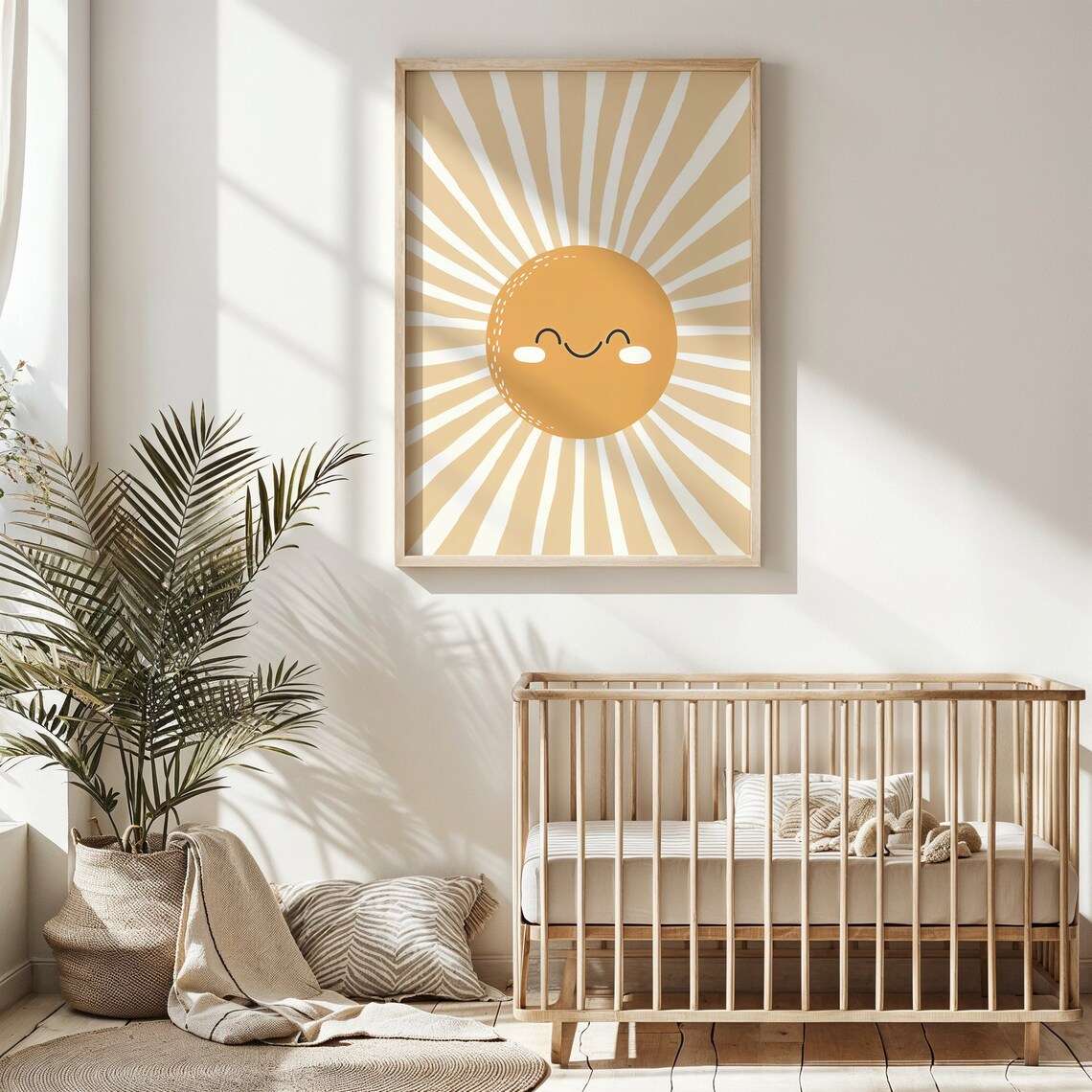 Smiling Sun Nursery Art Print, Whimsical Sunshine - Image 6