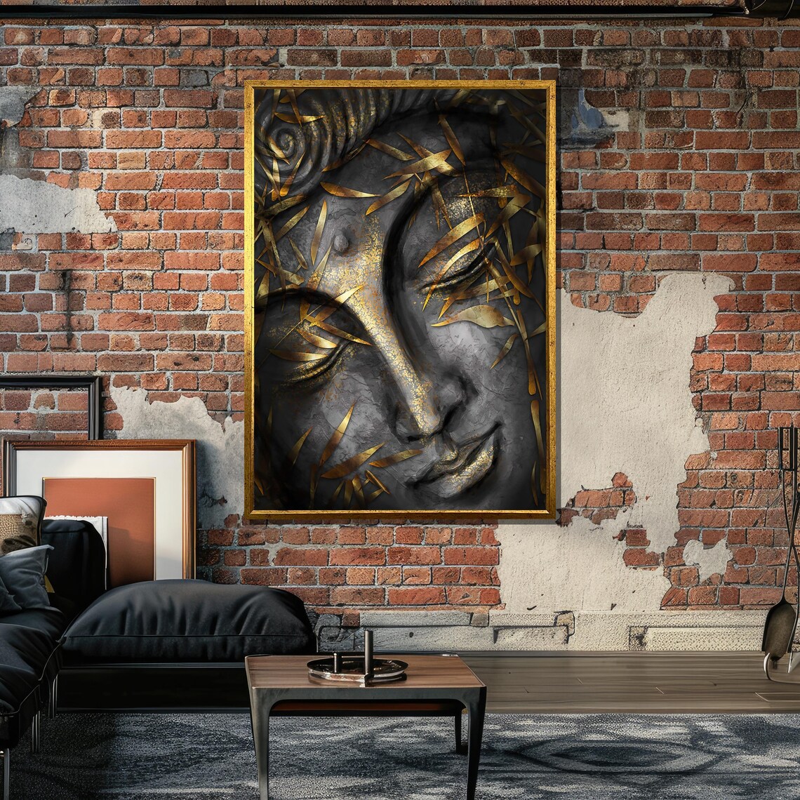 Serene Buddha, Spiritual Zen Meditation Art Print - Image 6