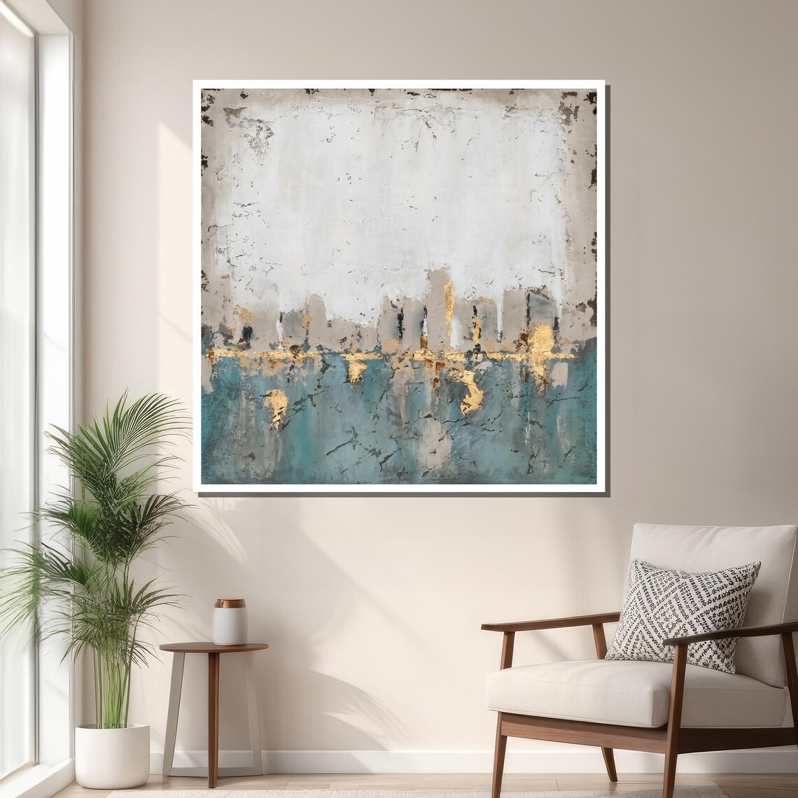 Abstract Skyline, Modern Cityscape Wall Art - Image 3