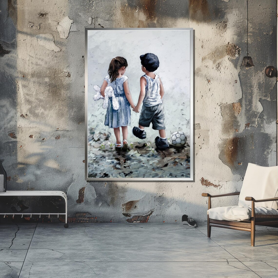 Children Holding Hands Art Print, Innocent Friendship - Image 5