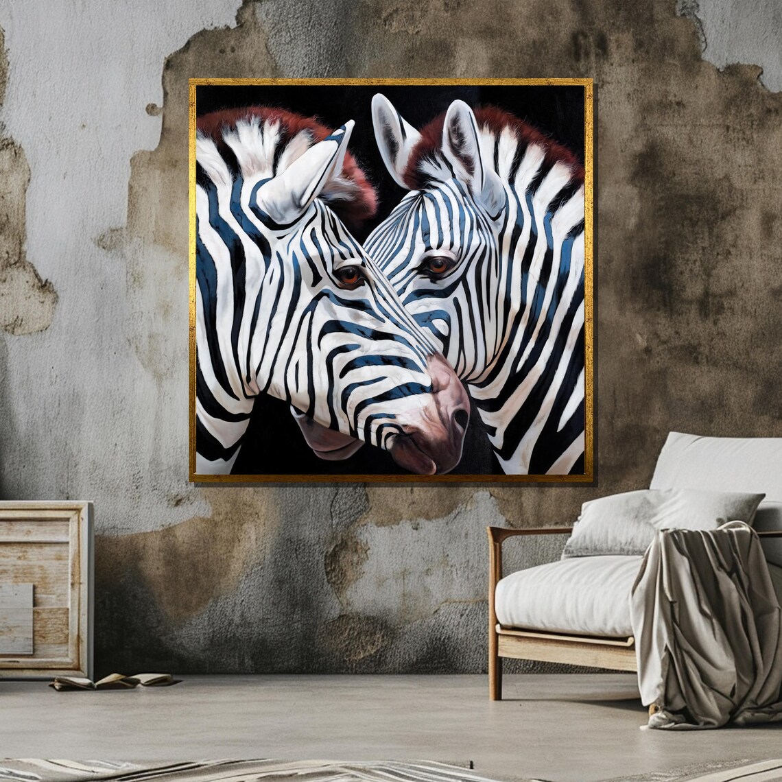 Zebra Close Up Art Print, Realistic Wildlife Decor - Image 6