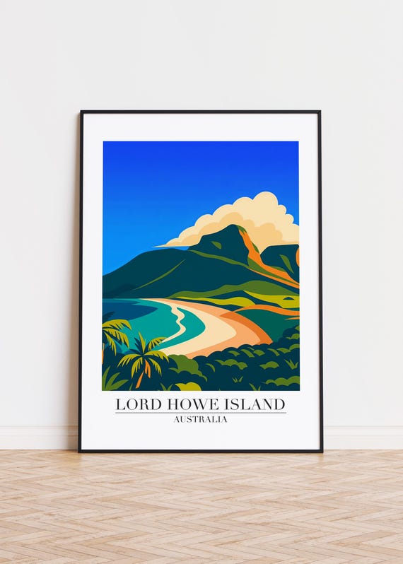 Lord Howe Island Poster Australia Travel Print