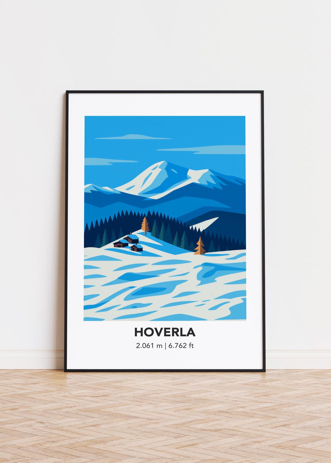 Hoverla Mountain Minimalist Art Print