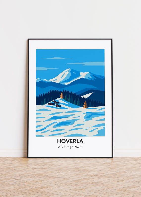 Hoverla Mountain Minimalist Art Print