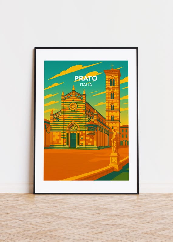 Prato Italy Poster Cityscape Art Print