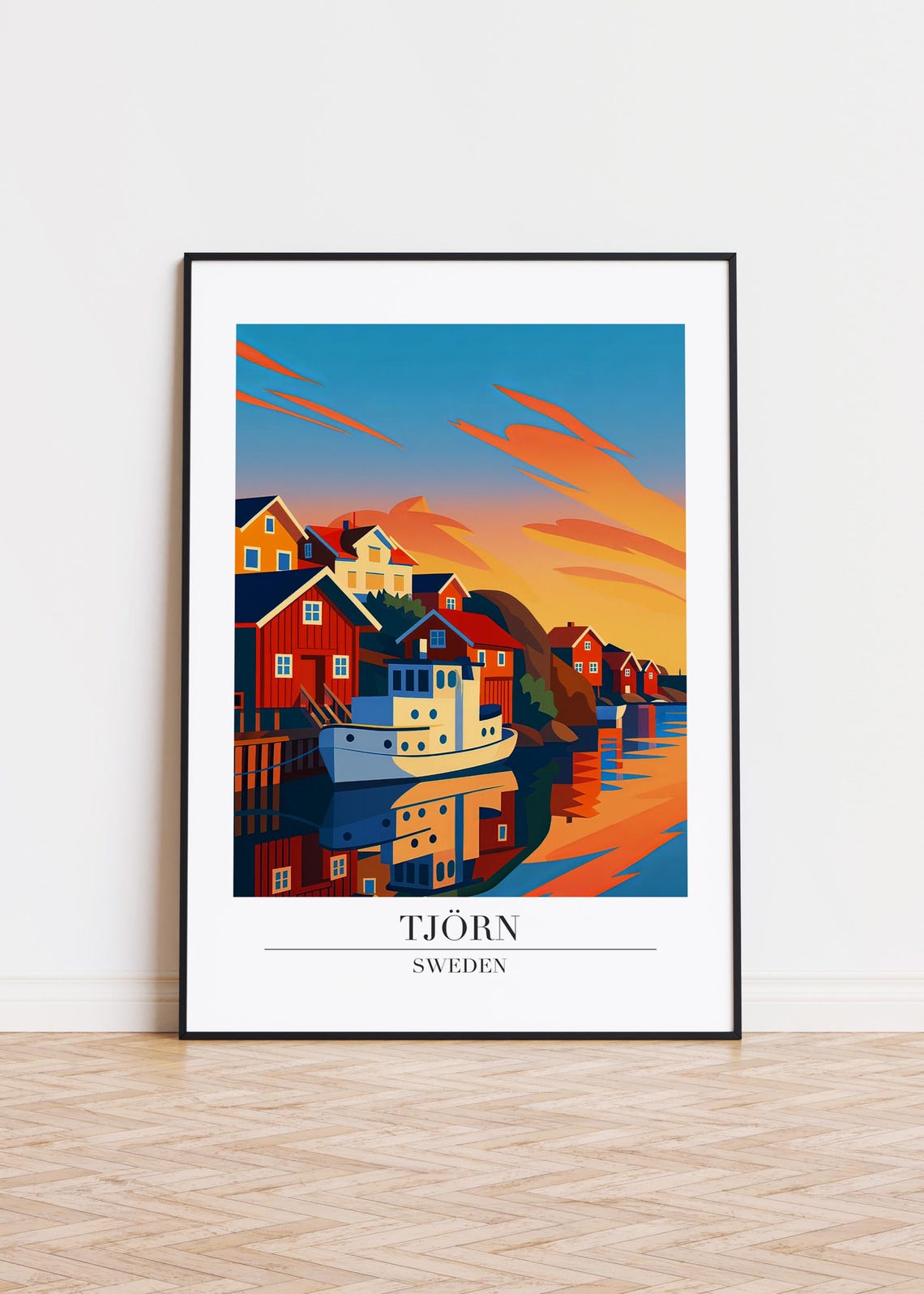 Tjrn Sweden Minimalist Travel Poster