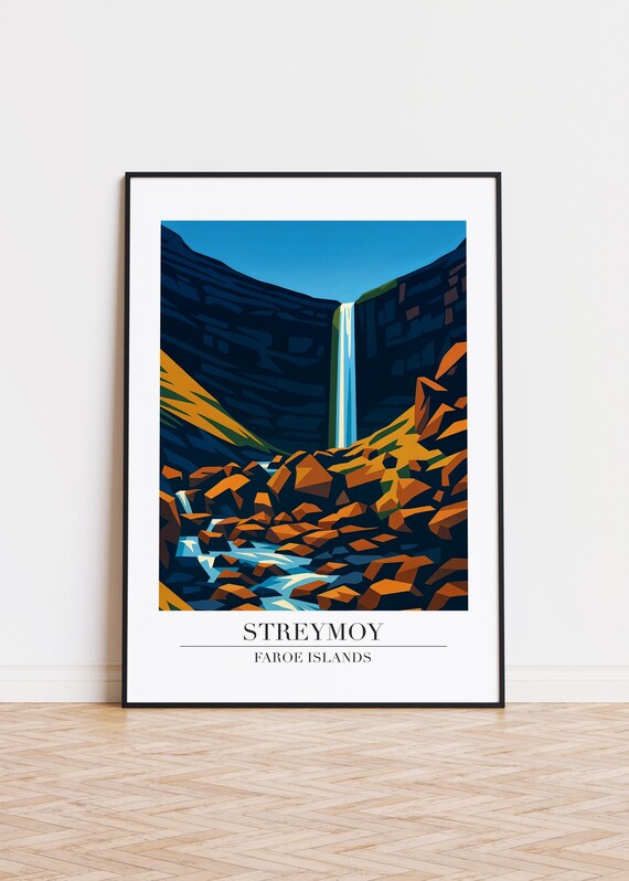 Streymoy Faroe Islands, Modern Scandinavian Art Print