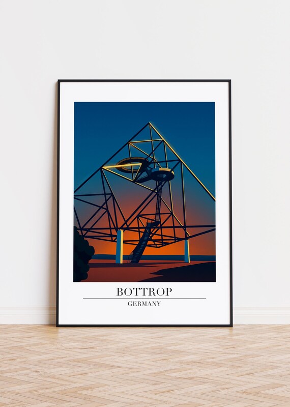 Bottrop Germany Poster City Illustration Art Print