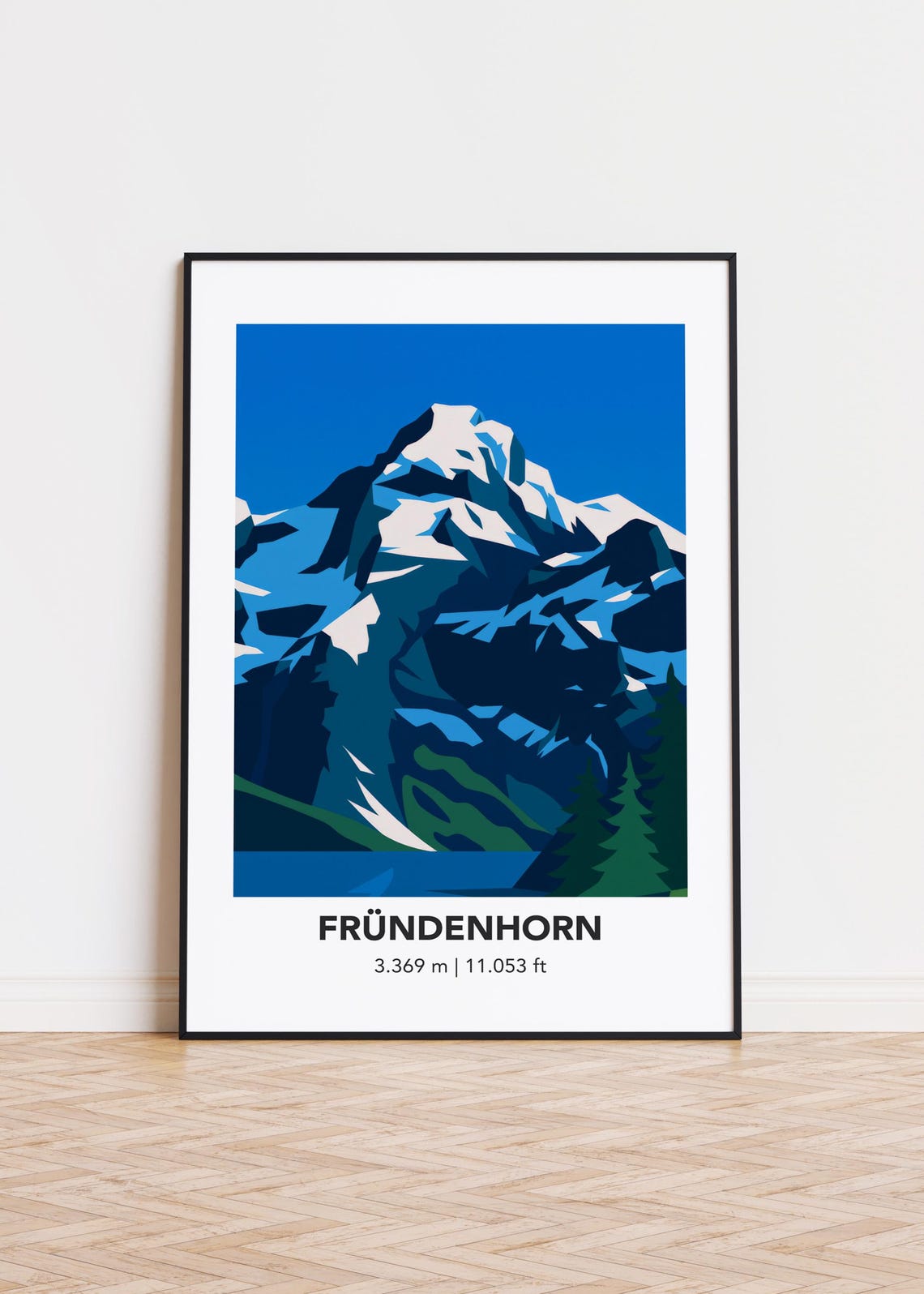 Frndenhorn Mountain Poster Print