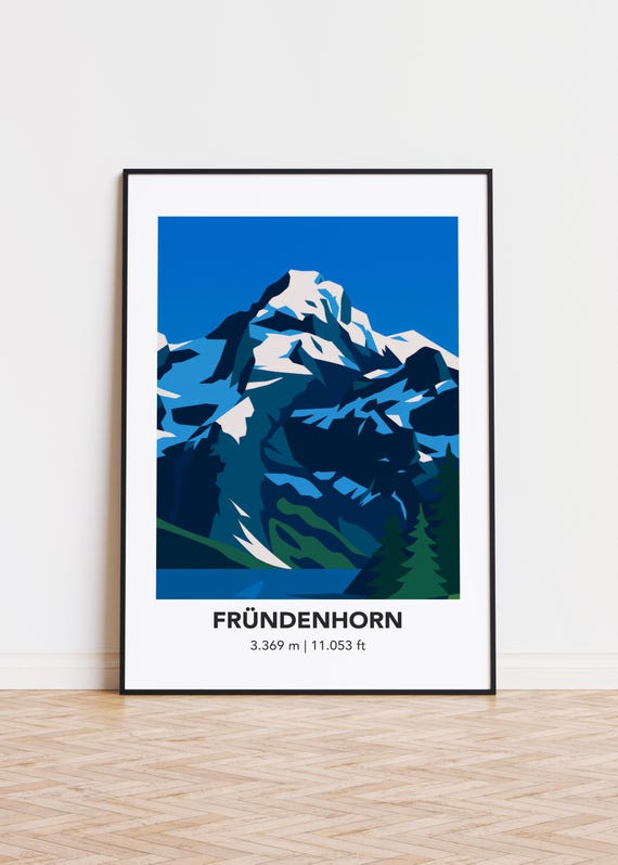 Frndenhorn Mountain Poster Print