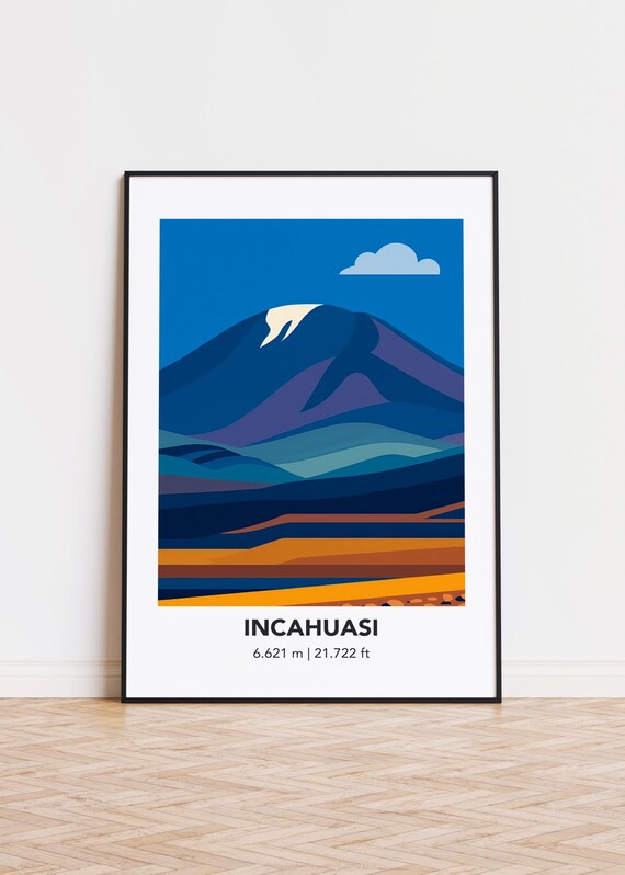 Incahuasi Illustration Art Print Modern Mountain Poster