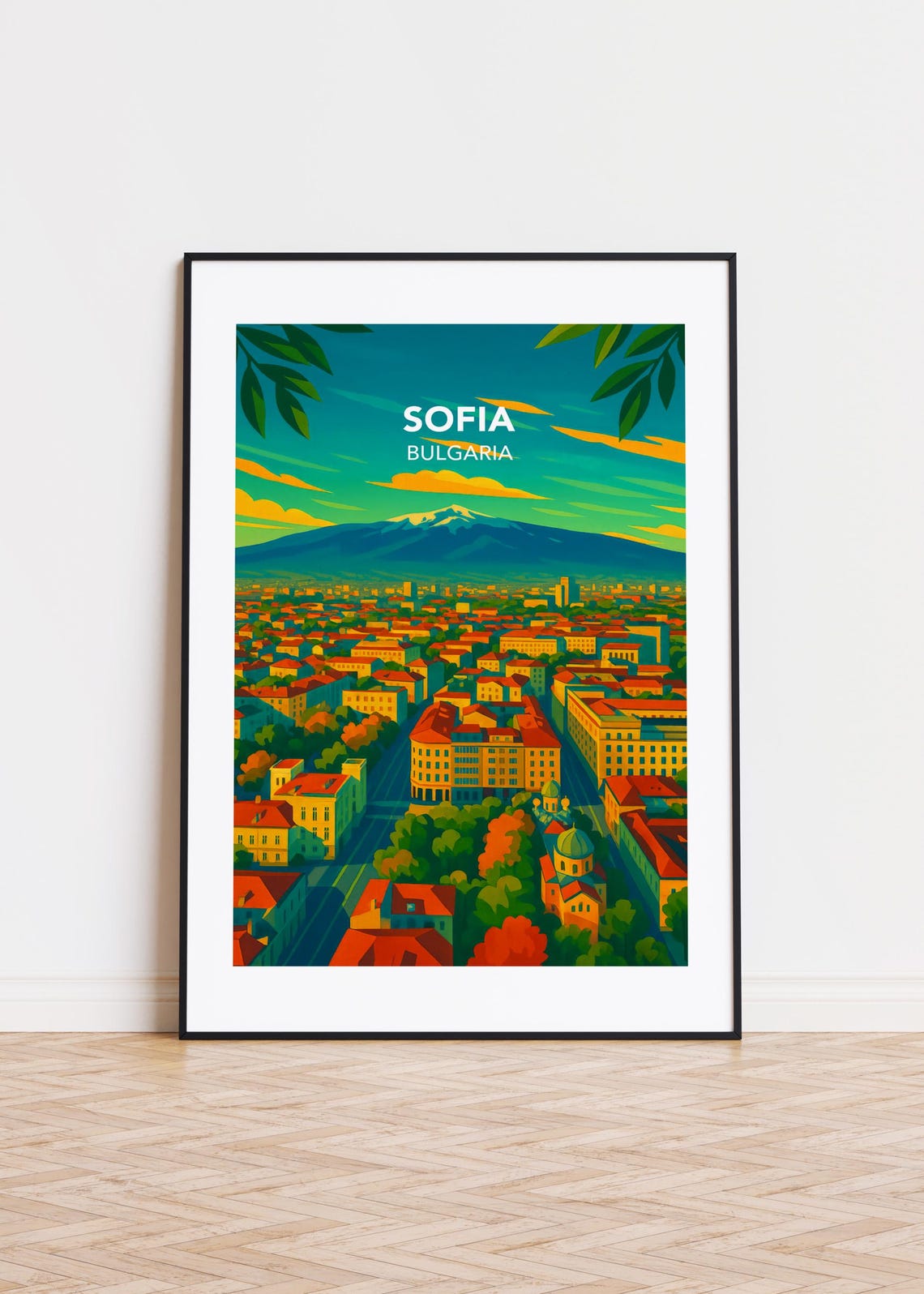 Sofia Bulgaria Poster City Skyline Art Print