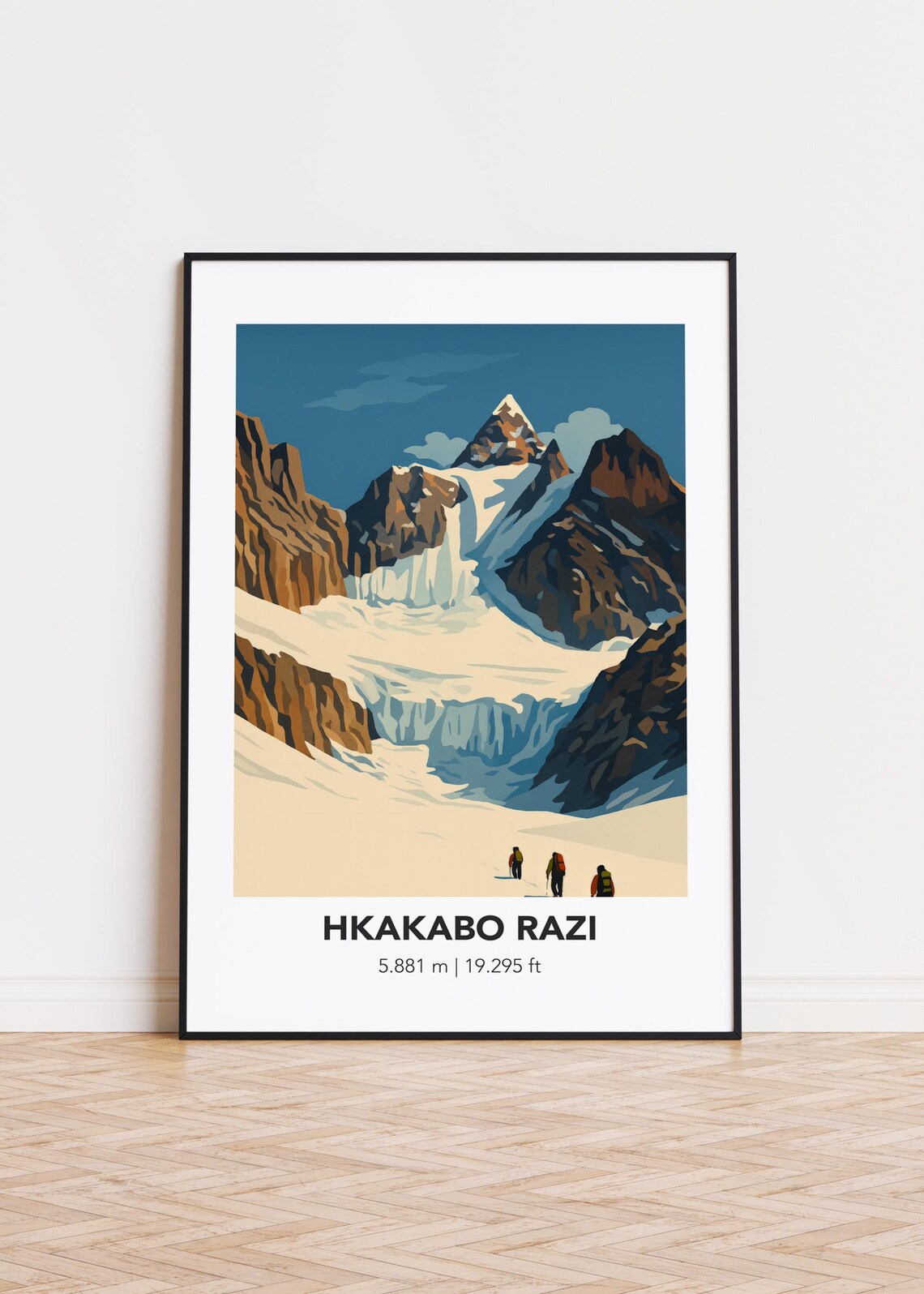 Hkakabo Razi Myanmar Tallest Peak Glacier Expedition Mountain Poster