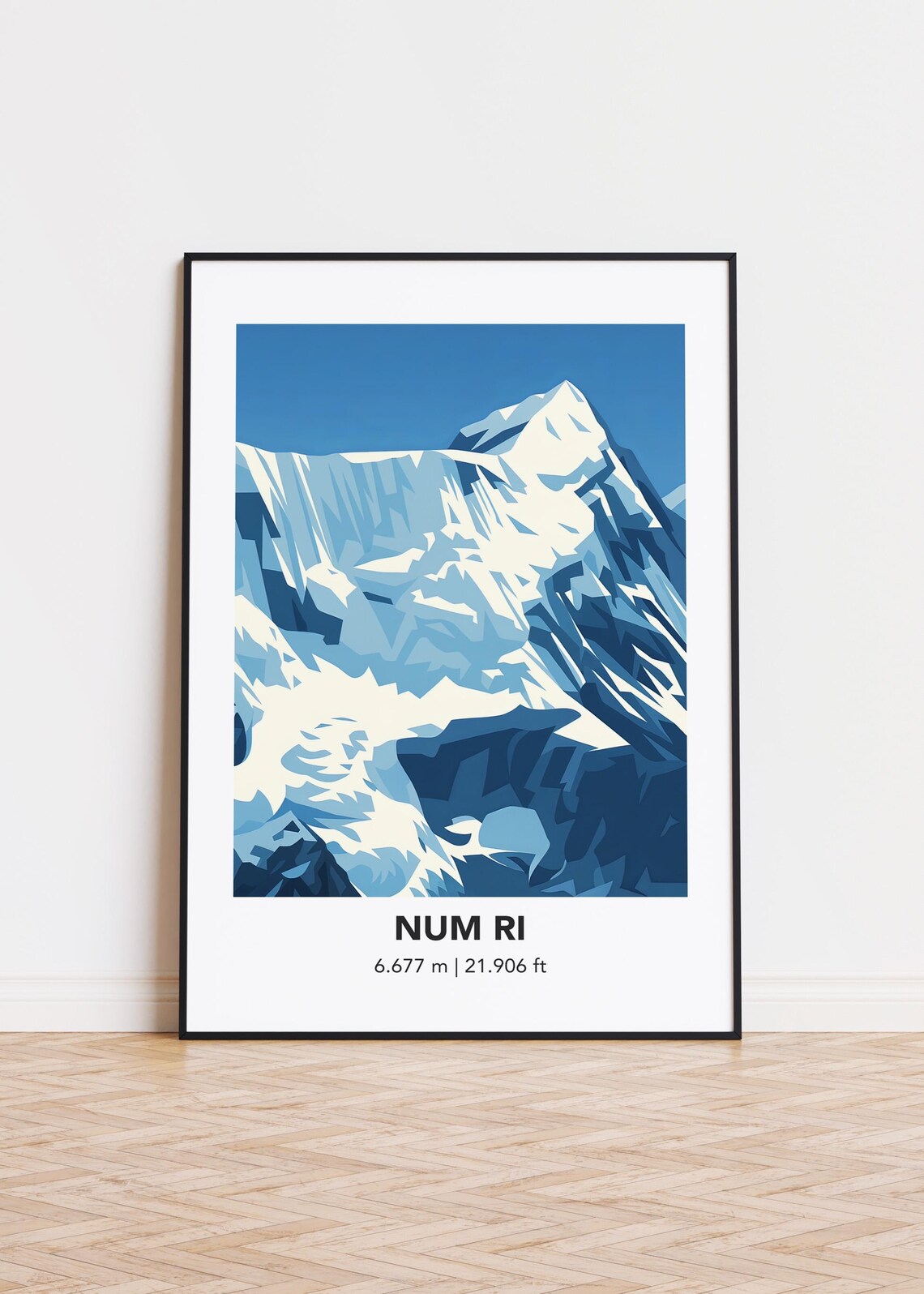 Num Ri Cityscape, Modern Minimalist Art Print
