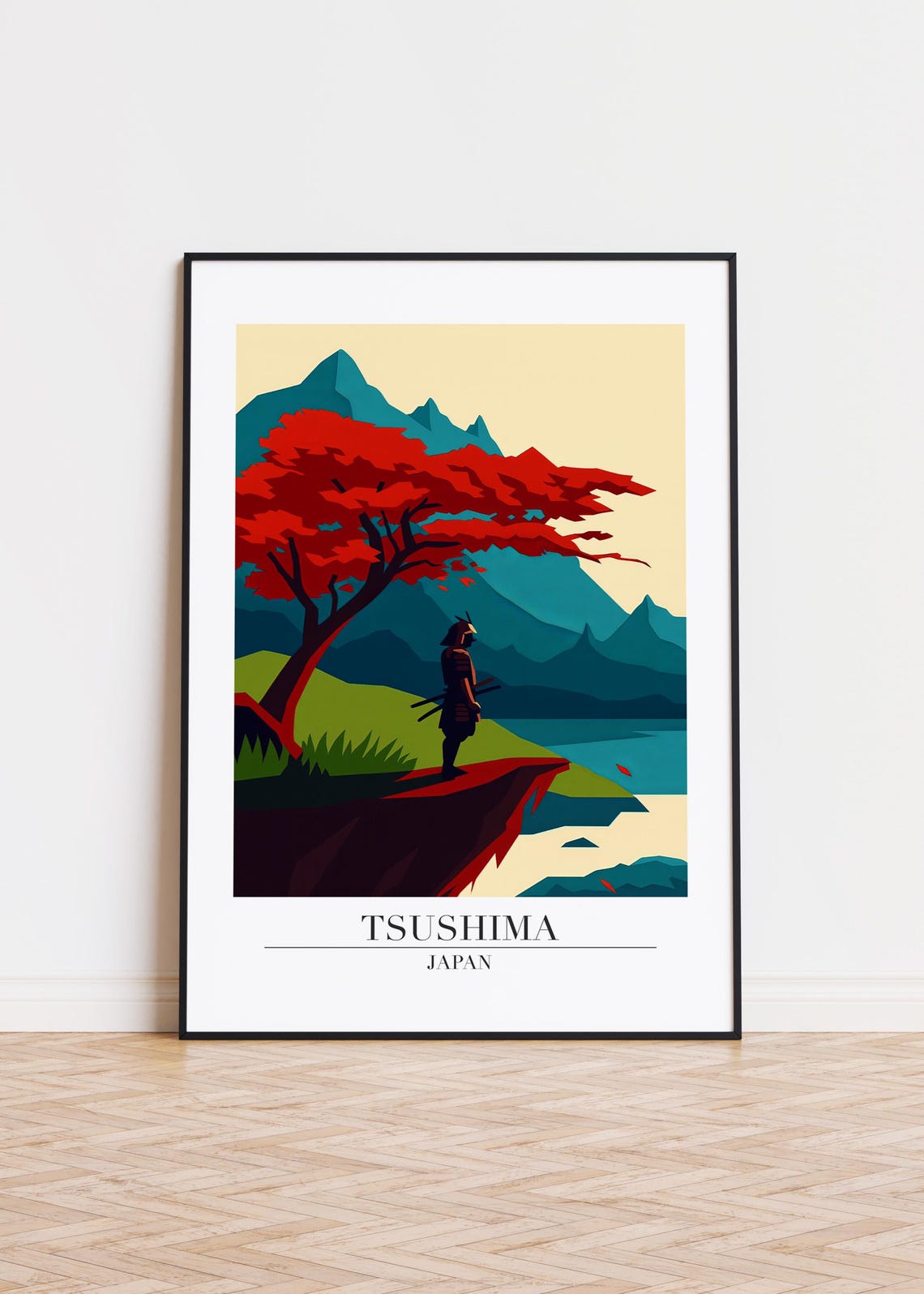 Tsushima City Poster Modern Japan Illustration Art Print