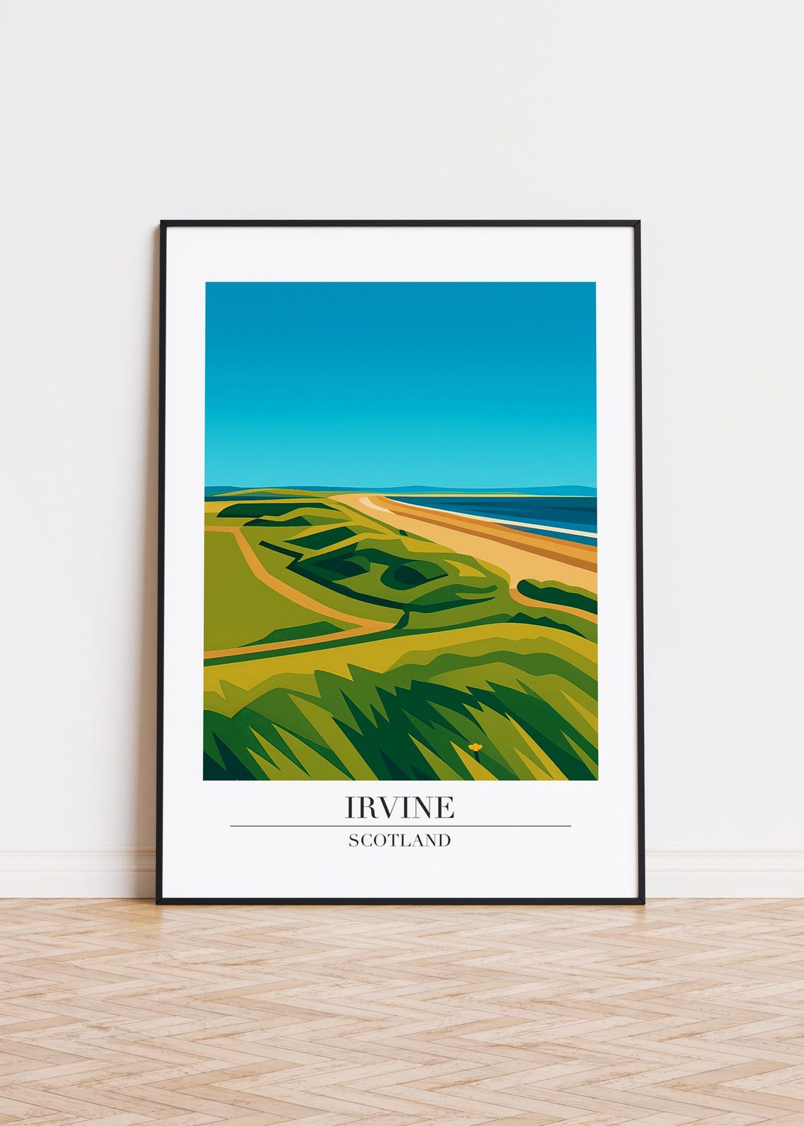 Irvine Scotland Poster Modern City Art Print