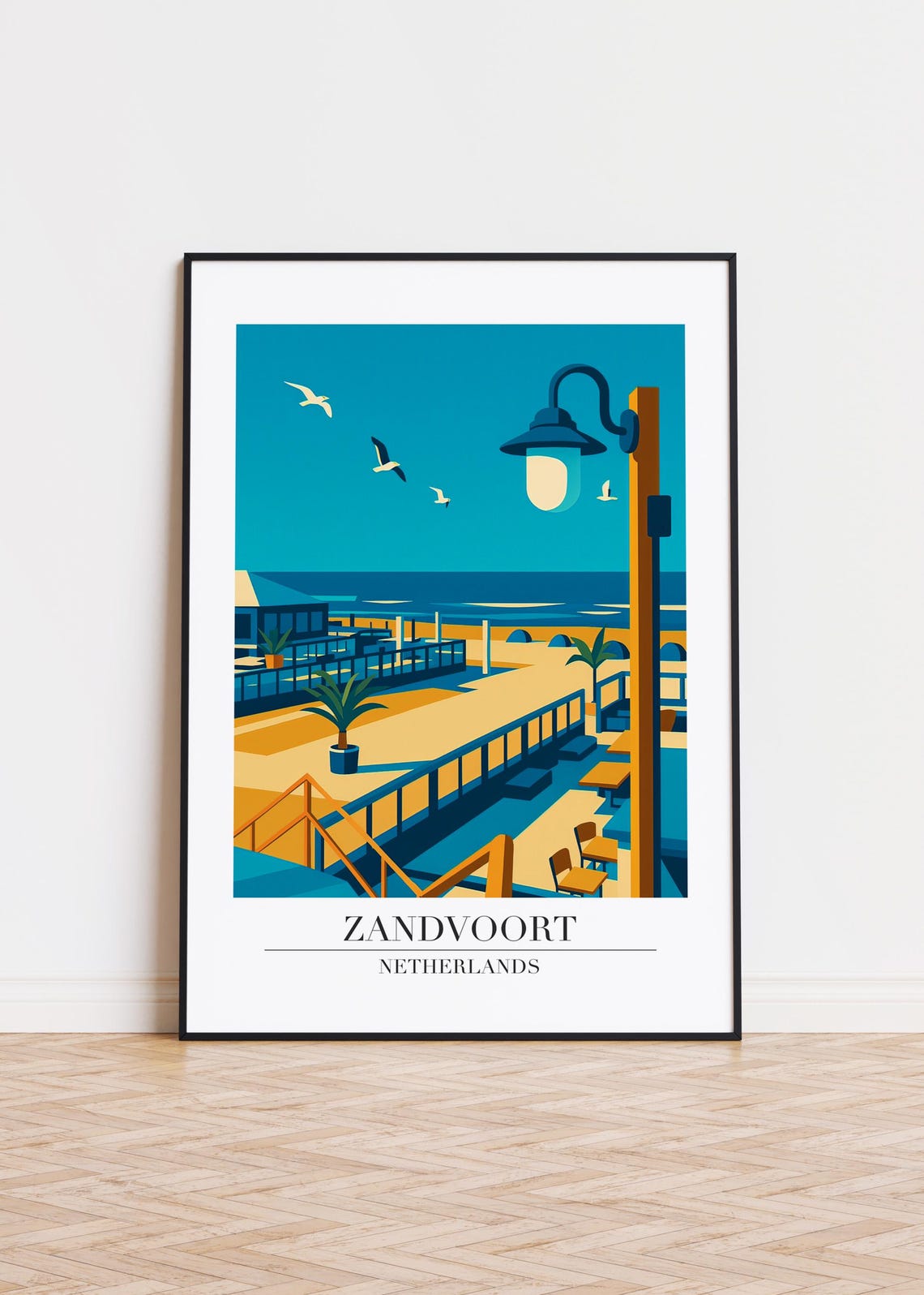Zandvoort Netherlands Poster Modern City Art Print