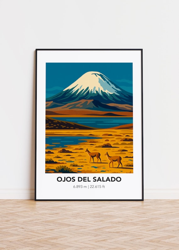 Ojos Del Salado Mountain Landscape Art Print
