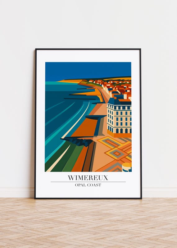 Wimereux France Poster Skyline Art Print