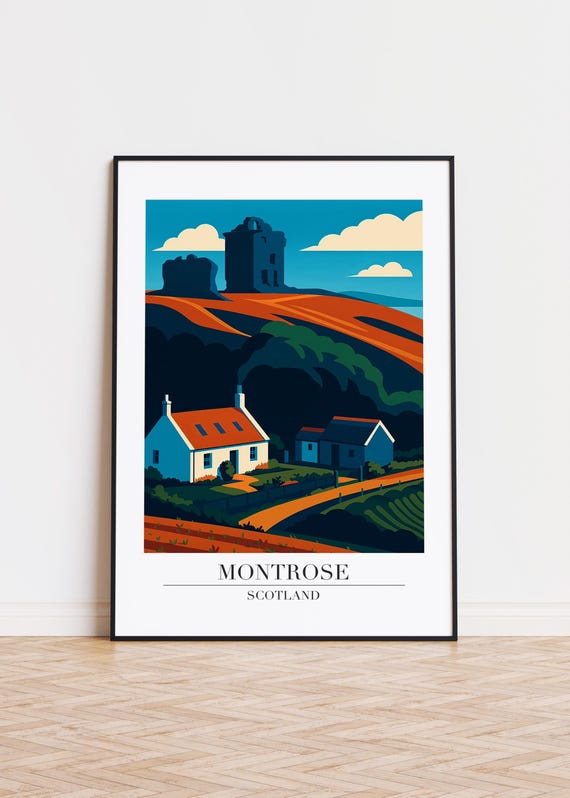 Montrose Scotland Poster City Skyline Art Print