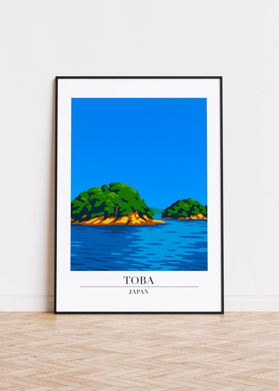 Toba Cityscape Poster Modern Minimalist Art Print