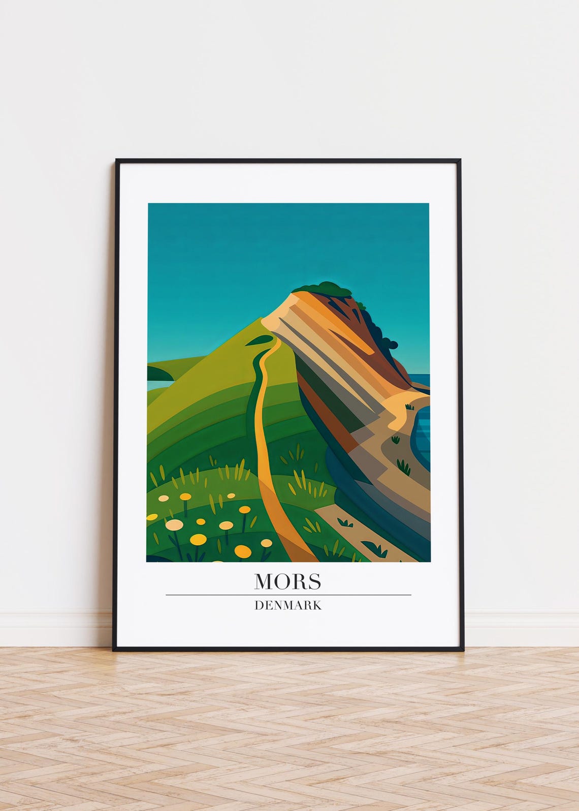 Mors Denmark Scandinavian Travel Poster