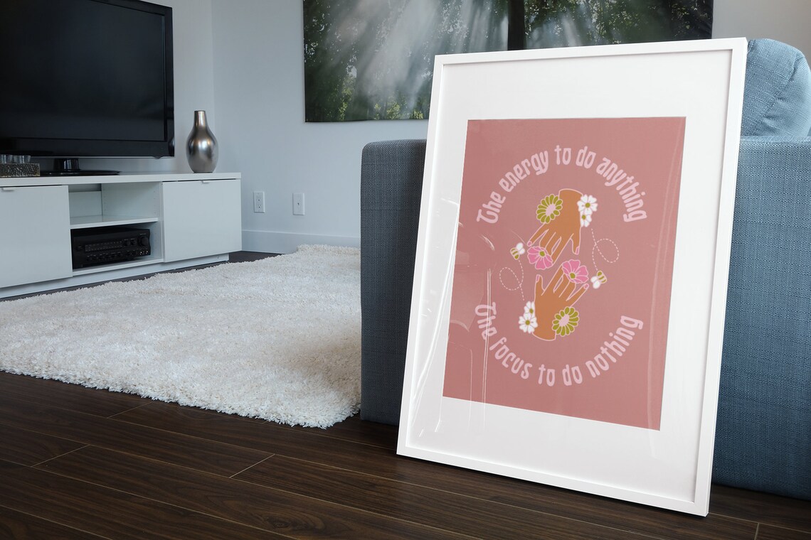 ADHD Mental Health Office Decor Art Print - Image 3