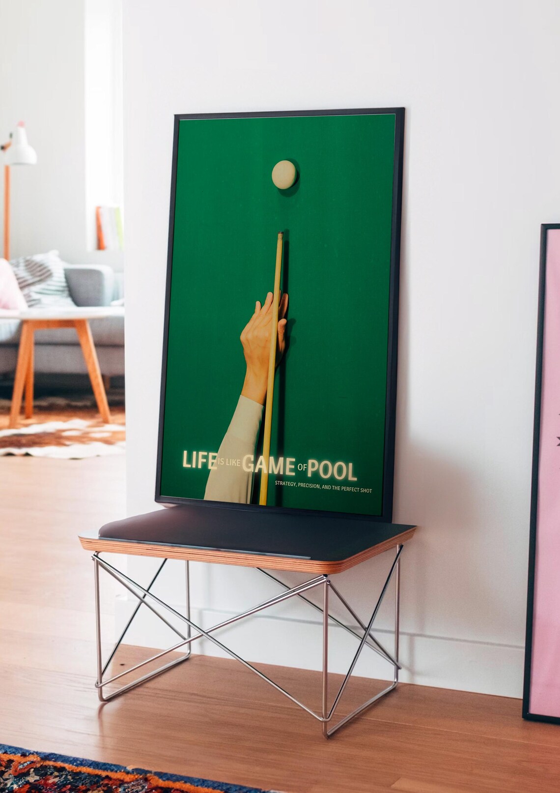 Life Is Like A Game Of Pool Quote Art Print - Image 4