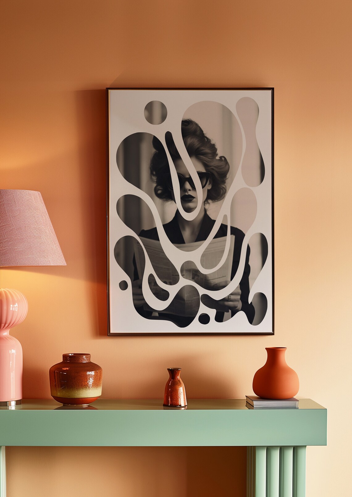 Retro Woman Wall Art Spiritual Wall Art Trendy Wall Art Psychedelic Poster Aesthetic Print Vintage Poster Trippy Wall Art Magazin Art - Image 2
