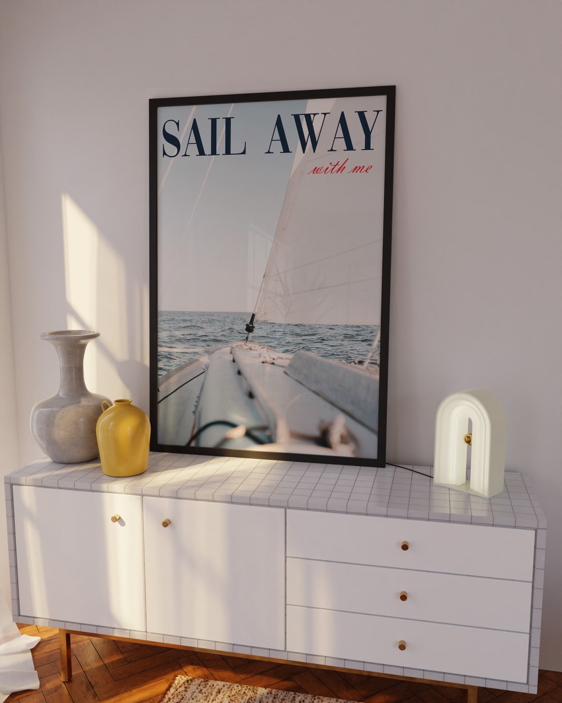 Sail Away With Me Wall Art Yacht Life Preppy Wall Art Trendy Print Magazine Poster Vintage Summer Poster Luxury Print Trendy Wall Art - Image 2