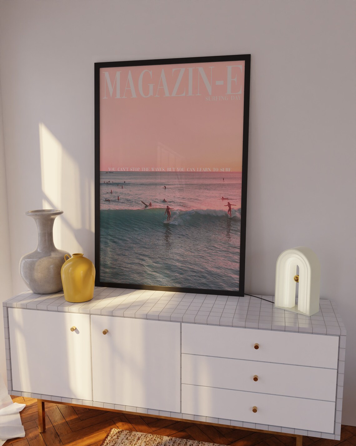 Vogue Magazine Poster, 70s Surfing Retro Print - Image 2