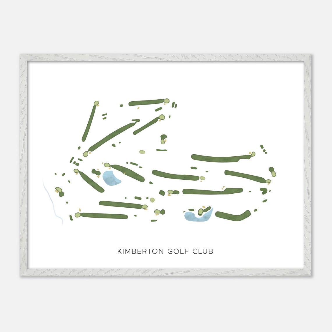 Kimberton Golf Club Pennsylvania Modern Watercolor Map Poster - Image 4