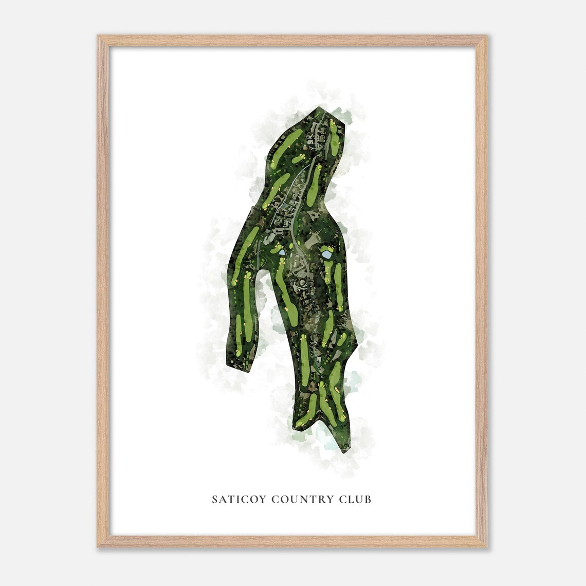 Saticoy Country Club Somis California Classic Watercolor Poster - Image 6