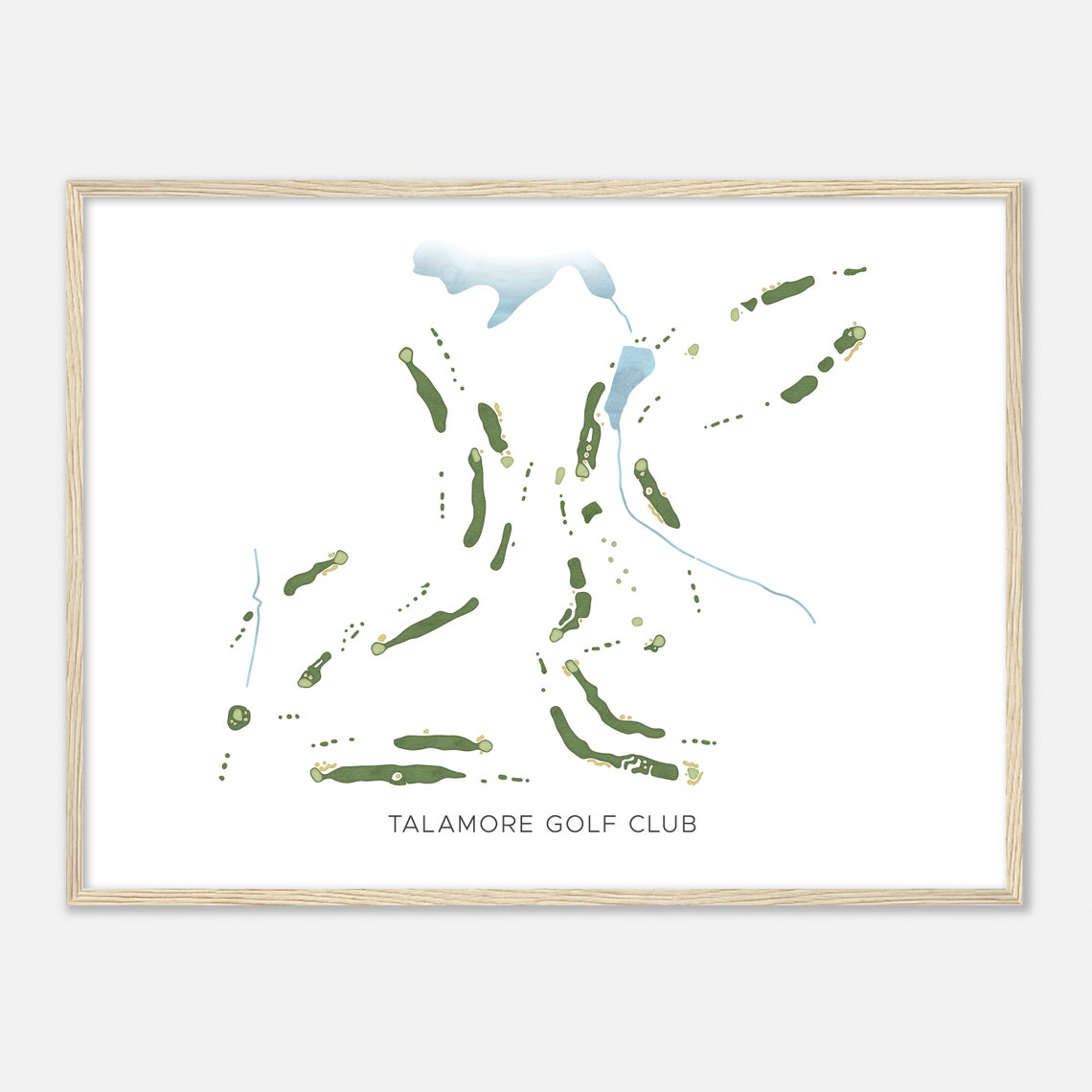 Talamore Golf Club North Carolina Modern Watercolor Golf Poster - Image 2