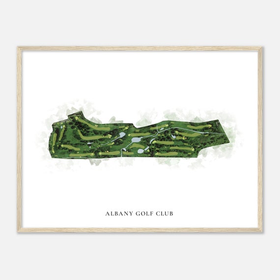 Albany Golf Club Minnesota Classic Watercolor Map Golfer Gift Golf Wall Art Golf Poster Print Course Layout