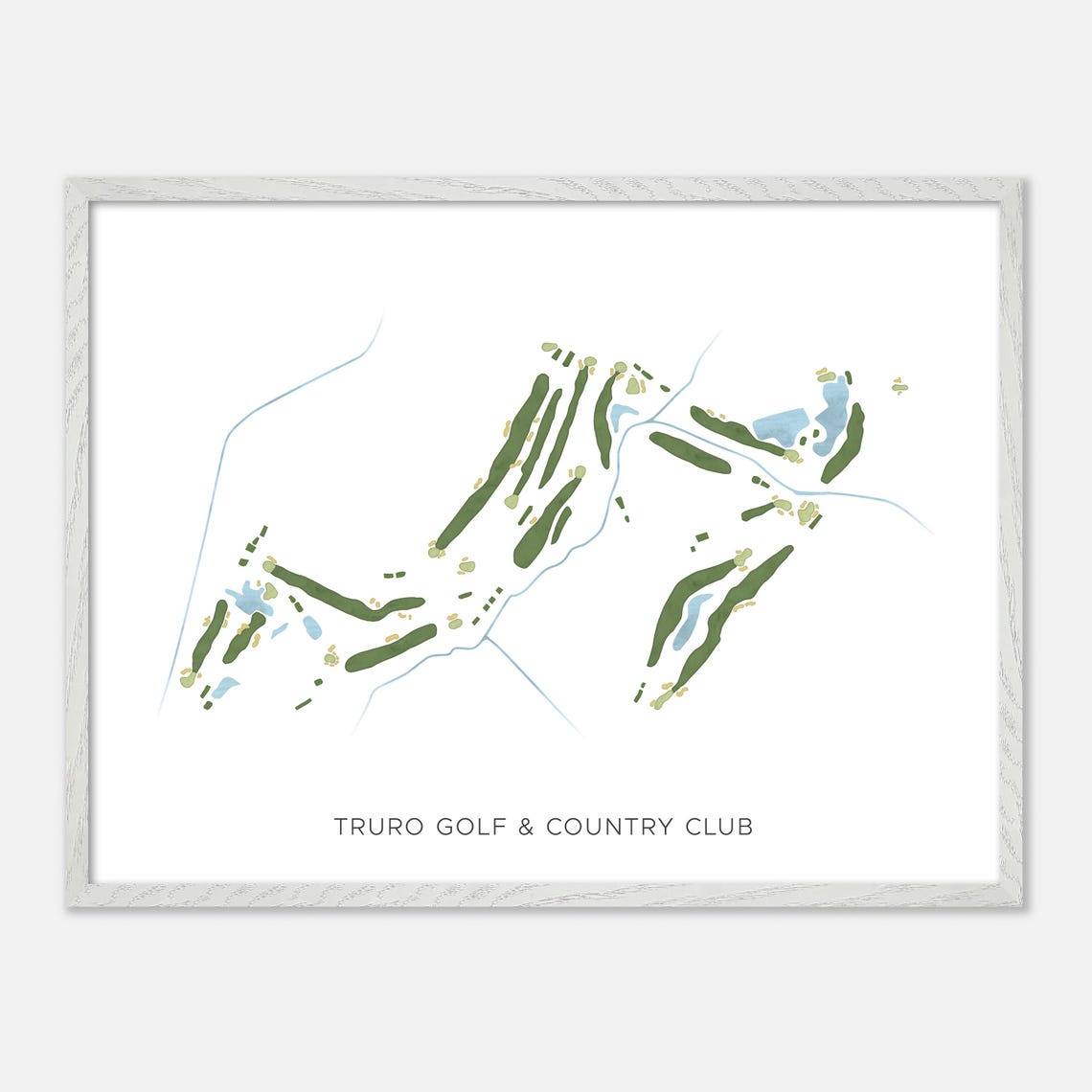Truro Golf and Country Club Nova Scotia Minimalist Map Poster - Image 3