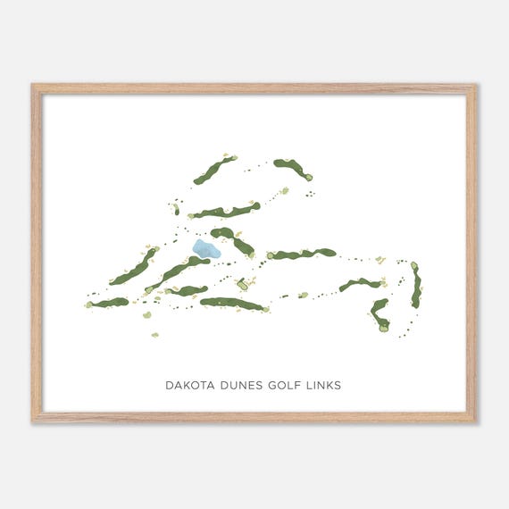 Dakota Dunes Golf Links In Whitecap Canada Modern Watercolor Map Golfer Gift Golf Wall Art Golf Poster Print Course Layout