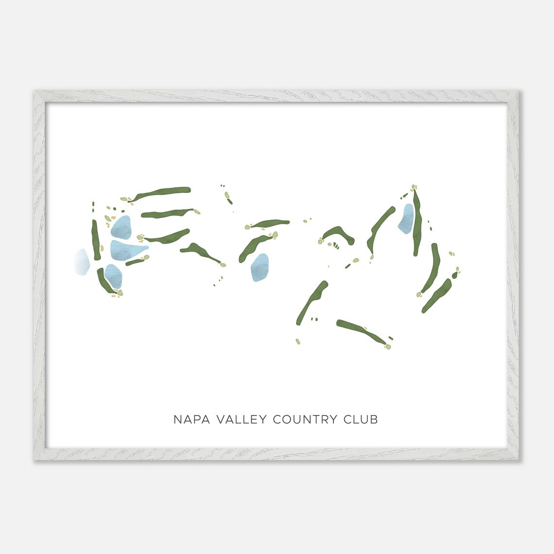 Napa Valley Country Club California Golf Course Minimalist Map Poster - Image 4