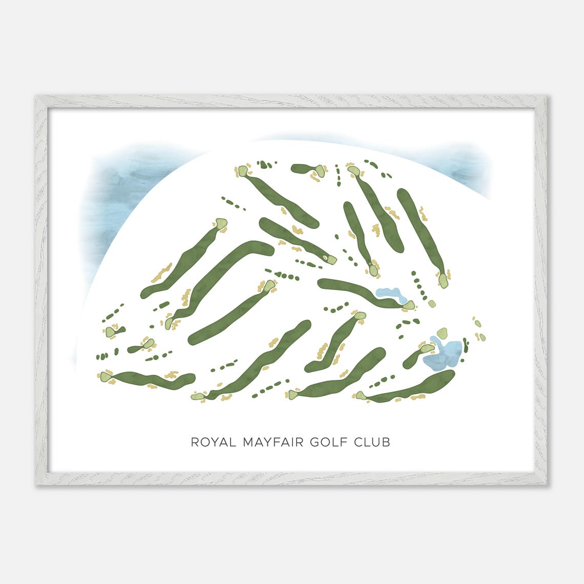 Royal Mayfair Golf Club Edmonton Alberta Minimalist Map Poster - Image 3