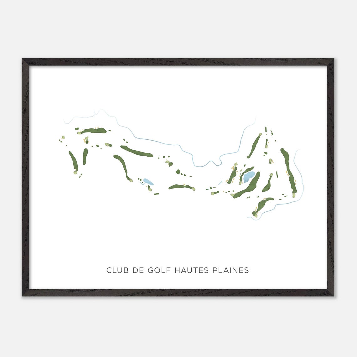 Club de Golf Hautes Plaines Quebec Minimalist Watercolor Poster - Image 4