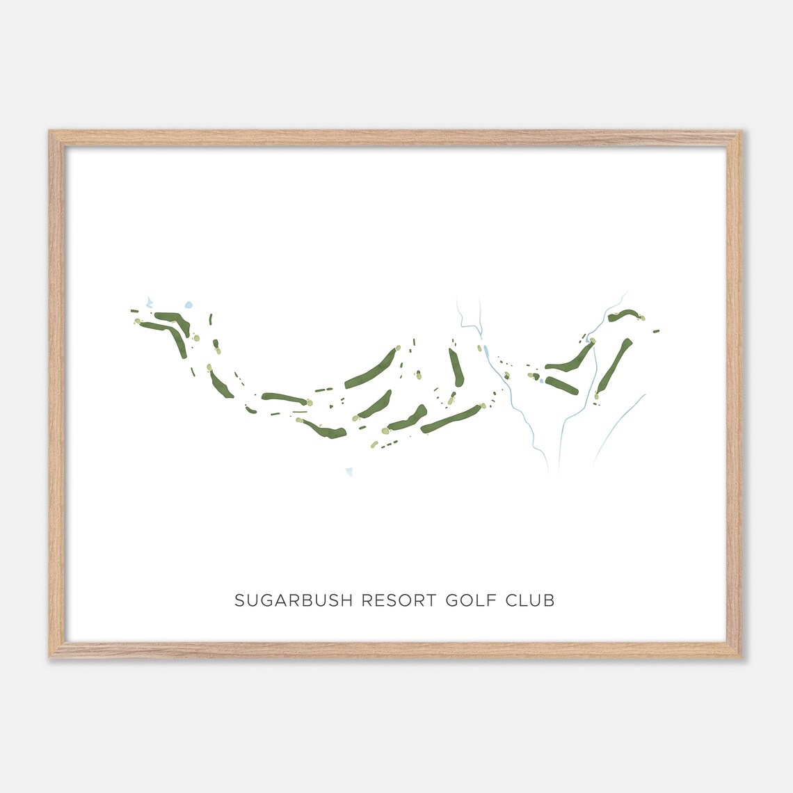 Sugarbush Resort Golf Club Warren Vermont Modern Watercolor Poster