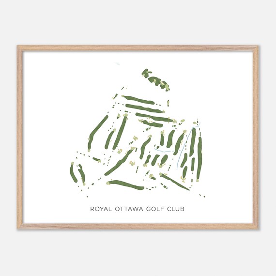 Royal Ottawa Golf Club Gatineau Canada Modern Map Art Poster