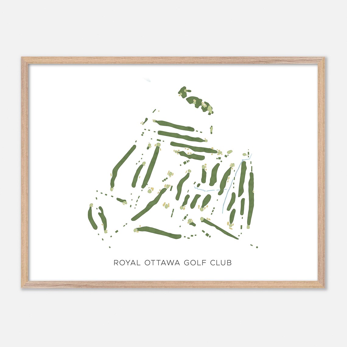 Royal Ottawa Golf Club Gatineau Canada Modern Map Art Poster