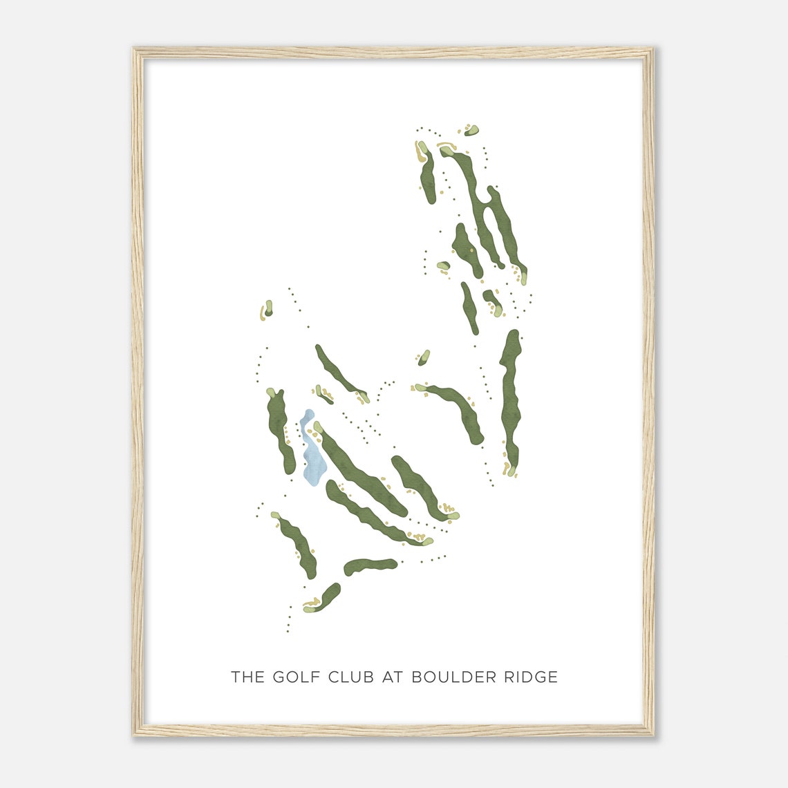 The Golf Club at Boulder Ridge Minimalist Golf Course Map Print - Image 2