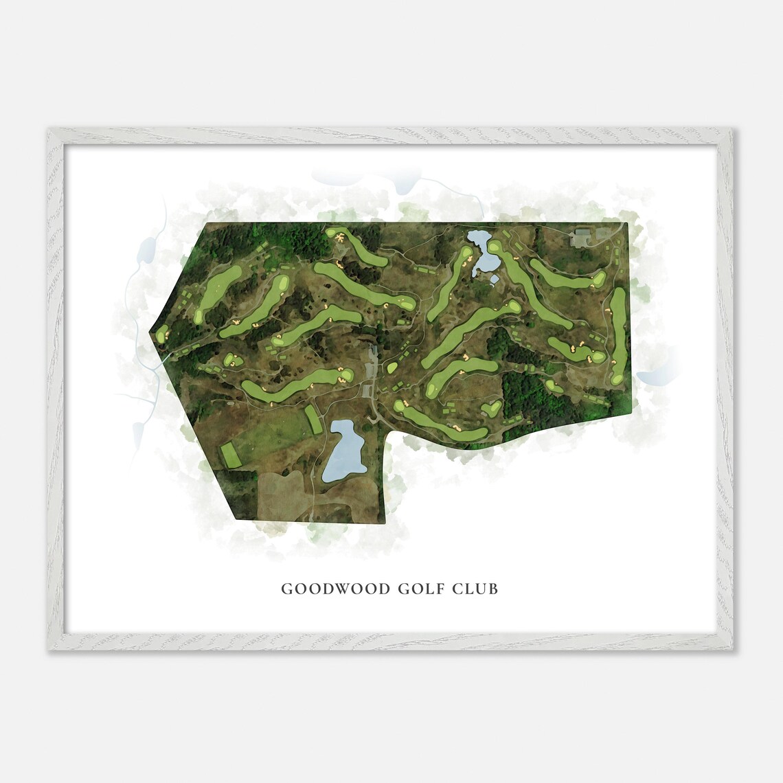 Goodwood Golf Club Canada Classic Watercolor Golf Map Poster - Image 3